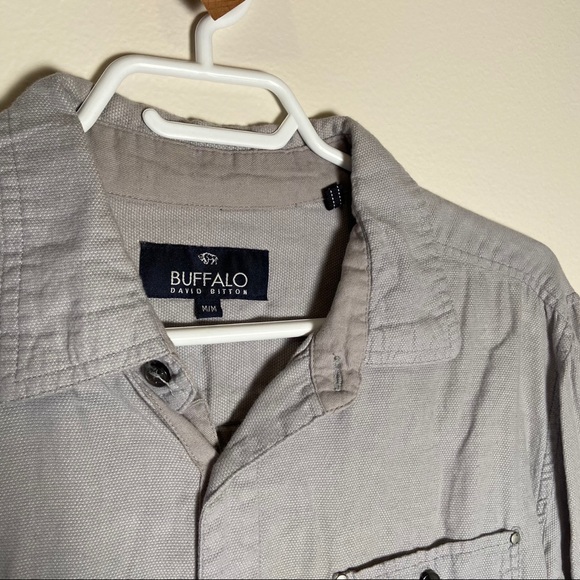 Buffalo David Bitton Button Up Shirt Gray - Picture 3 of 8
